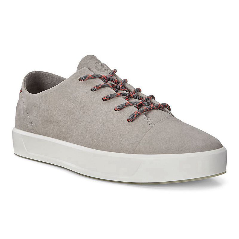 Men Casual Ecco Soft 8 Men's - Sneakers Grey - India KSBTFG128